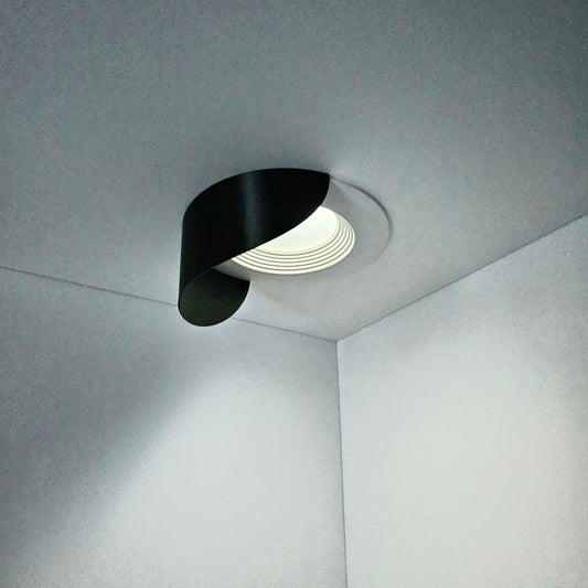 Thin Curve - Recessed Lighting Half Shade Deflector